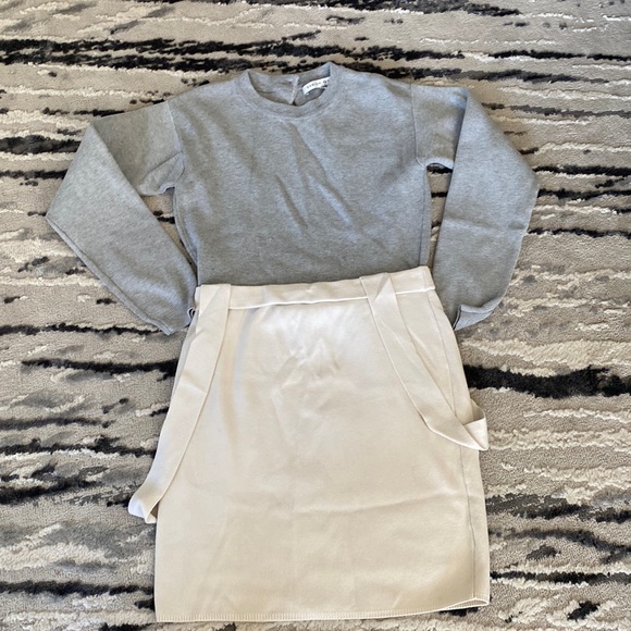 English Factory knit sweater dress with suspender open back Sz: Small‎ - Picture 1 of 10